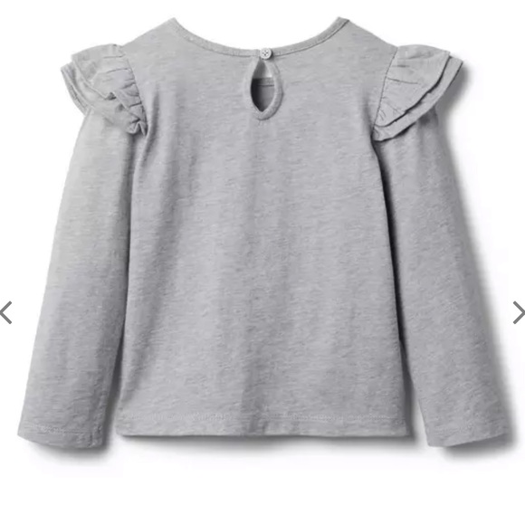 Janie and Jack Ballerina Ruffle Shoulder Tee, size 4 - Picture 2 of 10